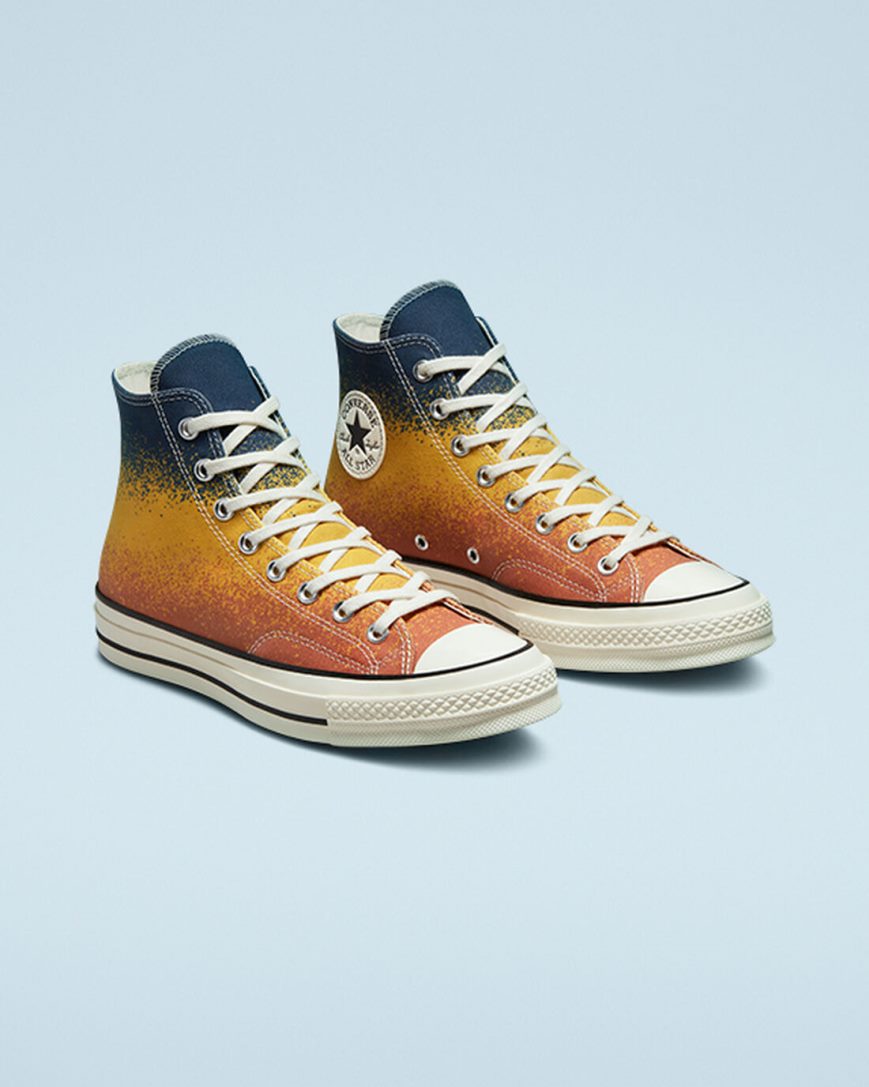 Tenis Converse Chuck 70 Scatter Dye Cano Alto Feminino Douradas | PT O007584